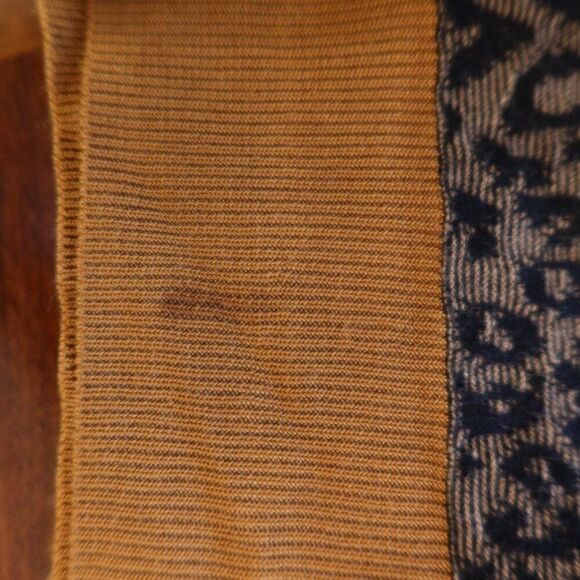 Scotch & Soda leopard sweater pullover vneck brown black wool XS preppy fall bas - Picture 9 of 9